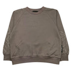 JOHN RICHMOND felpa chiusa girocollo tinta unita con borchie Grigio per Bambina RBA25078FE GRIGIO JOHN RICHMOND 