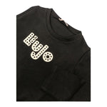 LIU JO shirt girocollo tinta unita con stampa Nero per Bambina KF4090XX NERO LIU JO 