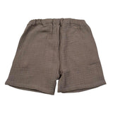 Petit Indi Bermuda Tinta Unita con Elastico In Vita per Bambino SS25BK7528X FANGO PETIT INDI 