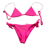 Plume Éthérée Costume 2 Pezzi Triangolo-Slip Tinta Unita per Bambina P07 FUXIA PLUME ÉTHÉRÉE 