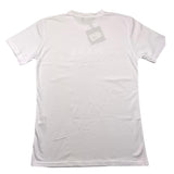 Make T-Shirt Girocollo Tinta Unita Con Stampa Logo In Contrasto Bianco Per Neonato