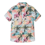 Guess Camicia Mezza Manica Tinta Unita con Fantasia per Bambino N5GH02WG5V0 AZZURRO GUESS 