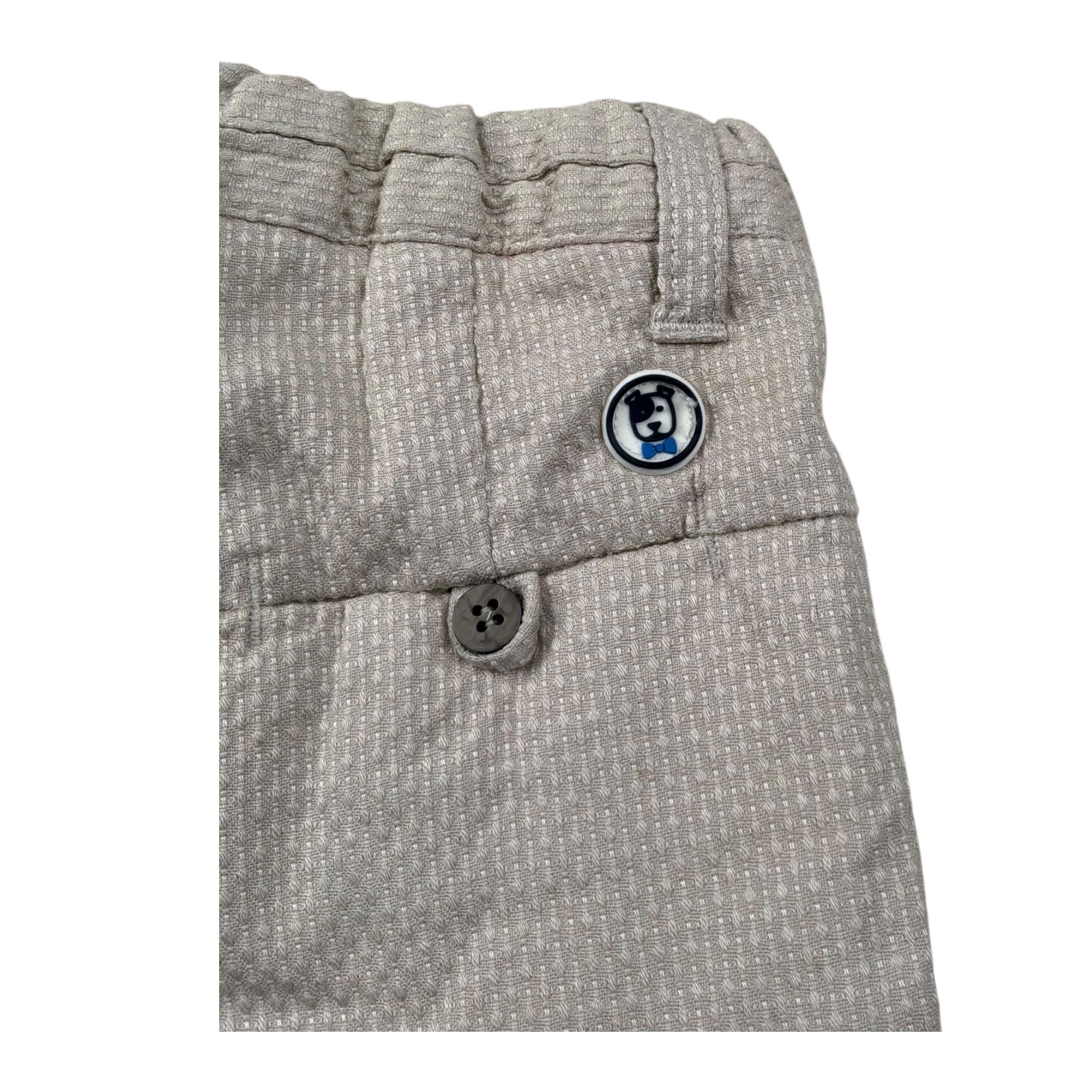 Sarabanda Bermuda Tinta Unita con Elastico In Vita per Neonato 0J533 BEIGE SARABANDA 