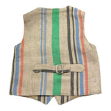 Daniele Alessandrini Gilet Tinta Unita con Fantasia A Righe per Neonato 1296B00300N BEIGE DANIELE ALESSANDRINI 