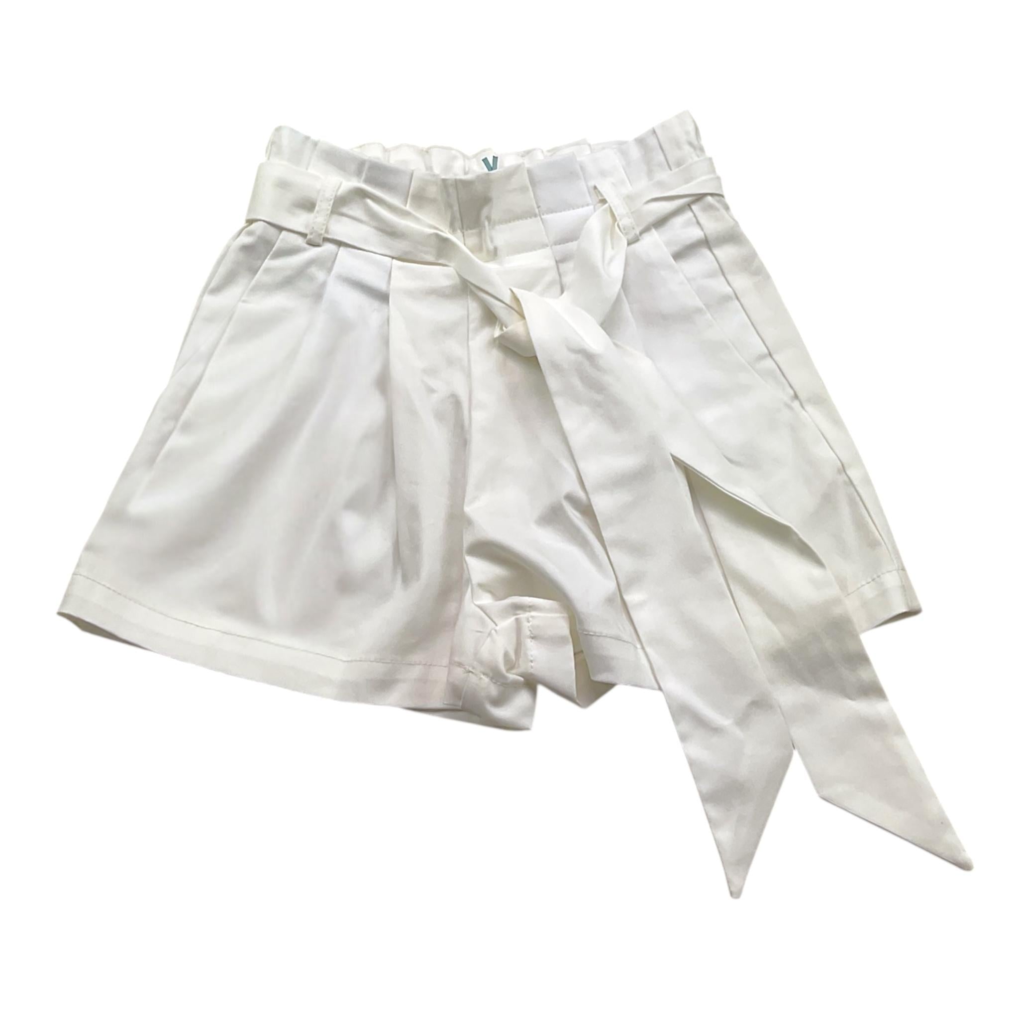 A' La Page Short Tinta Unita con Elastico In Vita per Bambina MENTOLO BIANCO A' LA PAGE 