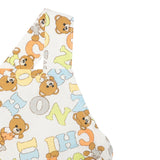 Moschino Abito Tinta Unita con Stampa per Bambina MDV0C1 BIANCO MOSCHINO 