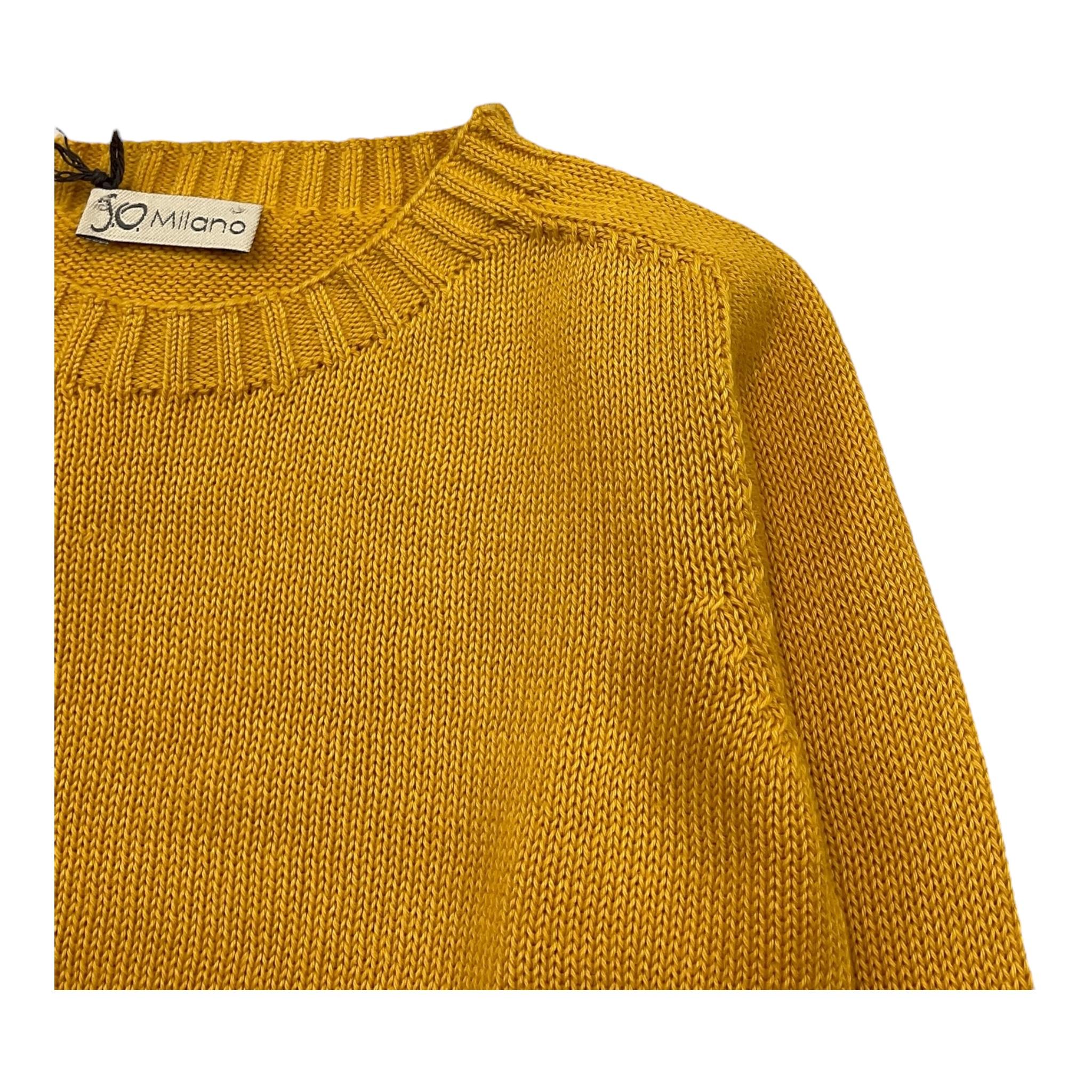 J.O. Milano Maglia Girocollo Tinta Unita per Neonato 173Z9 SENAPE J.O. MILANO 