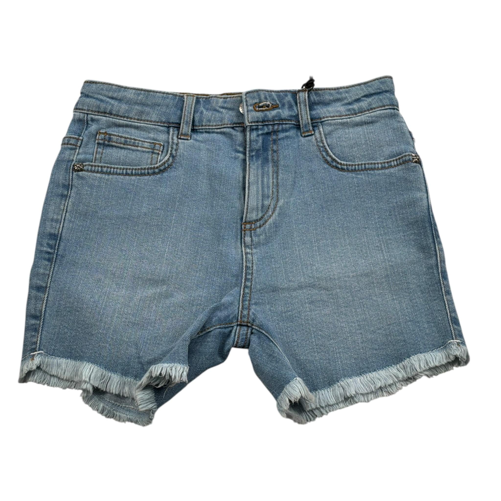 John Richmond Short In Denim tinta unita con Stampa Azzurro per Bambina RGP23160SH AZZURRO JOHN RICHMOND 
