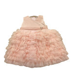 Ninnaoh Abito Giromanica Tinta Unita Giromanica con Tulle per Neonata E24AB44 ROSA NINNAOH 
