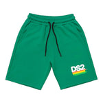 Dropseason2 Bermuda In Tuta Tinta Unita con Stampa per Bambino SS25K070 VERDE DROPSEASON2 