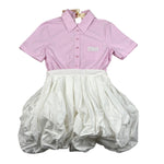 Elisabetta Franchi Abito Mezza Manica Bicolore per Bambina EFAB600 BIANCO/LILLA ELISABETTA FRANCHI 