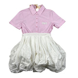 Elisabetta Franchi Abito Mezza Manica Bicolore per Bambina EFAB600 BIANCO/LILLA ELISABETTA FRANCHI 