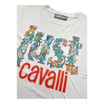 Just Cavalli T-Shirt Girocollo Tinta Unita con Stampe per Bambina JGP26085TS BIANCO JUST CAVALLI 