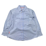 Sun68 Camicia Tinta Unita con Fantasia A Righe per Bambino CPB353033 BIANCO/AZZURRO SUN68 