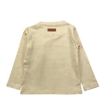 TRUSSARDI shirt girocollo tinta unita con stampa Panna per Bambino TIA240B4TSJ PANNA TRUSSARDI 