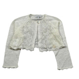Le Coconne Coprispalle Tinta Unita con Ricami per Neonata LCN0985 PANNA LE COCONNE 
