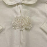 ALETTA tutina tinta unita con applicazione Bianco per Neonata RB999075CIN BIANCO ALETTA 