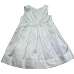 Le Bebe Abito Giromanica Tinta Unita con Fiocco per Neonata LBG0701 BIANCO LE BEBE 