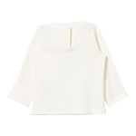 LIU JO shirt girocollo tinta unita con stampa in contrasto Panna per Neonata JF4045 PANNA LIU JO 