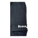 Disclaimer Pantalone Modello Tuta Tinta Unita con Logo per Bambino 25EDK58403 NERO DISCLAIMER 