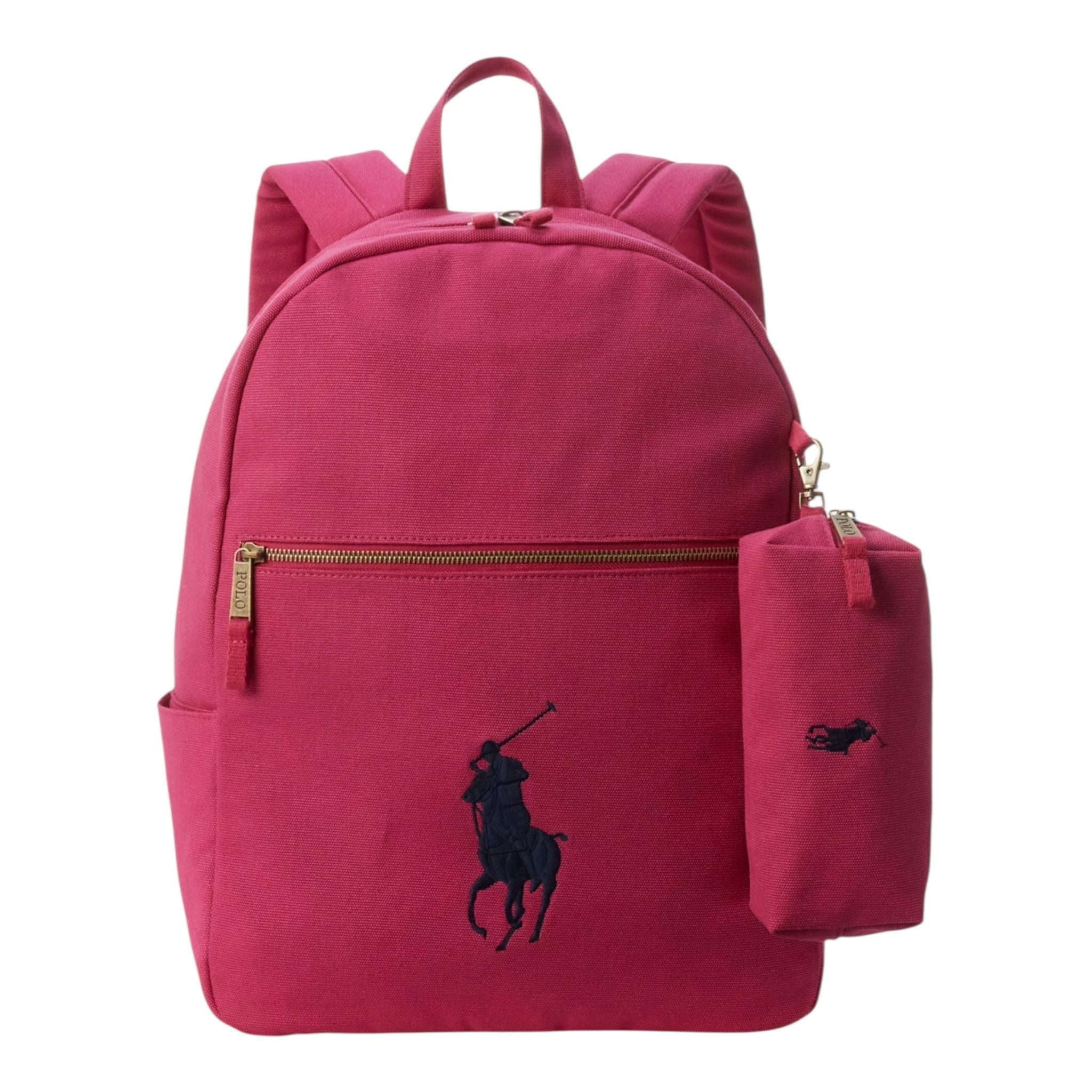 Ralph Lauren Zaino Tinta Unita con Logo per Bambina 9AR071 MAGENTA RALPH LAUREN 