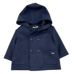 LALALU' cappotto tinta unita cn cappuccio doppiopetto Blu per Neonato GIL3N BLU LALALU' 
