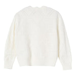 Elisabetta Franchi Cardigan Tinta Unita con Ricami per Bambina EFMA160 PANNA ELISABETTA FRANCHI 