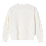 Elisabetta Franchi Cardigan Tinta Unita con Ricami per Bambina EFMA160 PANNA ELISABETTA FRANCHI 