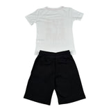 Zu+Elements Completo 2 Pezzi T-Shirt-Bermuda per Bambino ZU333 BIANCO/ROSSO ZU+ELEMENTS 