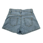 Please Short In Denim Tinta Unita con Fiocchi per Bambina RB28010G71 AZZURRO PLEASE 