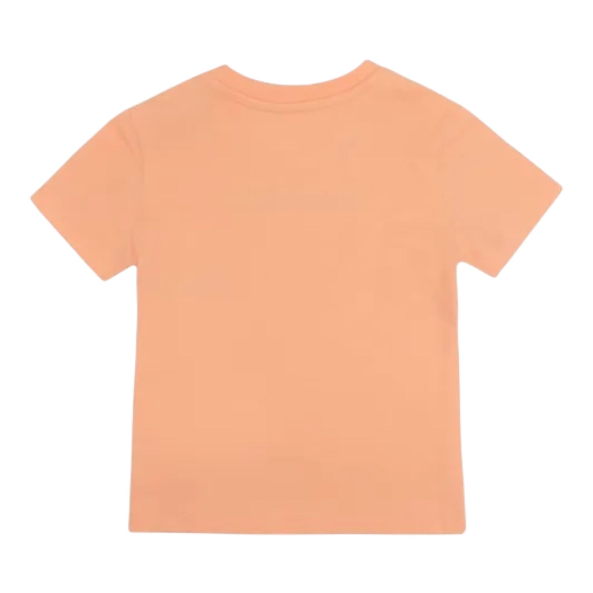 Calvin Klein T-Shirt Tinta Unita Girocollo con Stampa per Neonato IN0IN00068 PESCA CALVIN KLEIN 