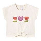 Mayoral T-Shirt Girocollo Tinta Unita con Stampa per Neonata 1046 BEIGE MAYORAL 