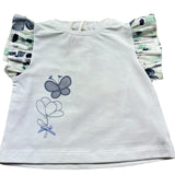 Minibanda T-Shirt Girocollo Tinta Unita con Stampa per Neonata 3B78 BIANCO MINIBANDA 