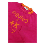 PINKO maglia tinta unita con stampa in contrasto Fuxia per Neonata F4PIBGJP108 FUXIA PINKO 