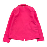 Relish Giacca Tinta Unita Con Bottoni Fuxia Per Bambina