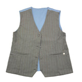 MANILA GRACE gilet tinta unita con fantasia a righe Grigio per Bambina MFJF24J141 GRIGIO MANILA GRACE 