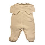 Le Bebe' Tutina Tinta Unita con Stampa per Neonato LBB4822 BEIGE LE BEBE' 