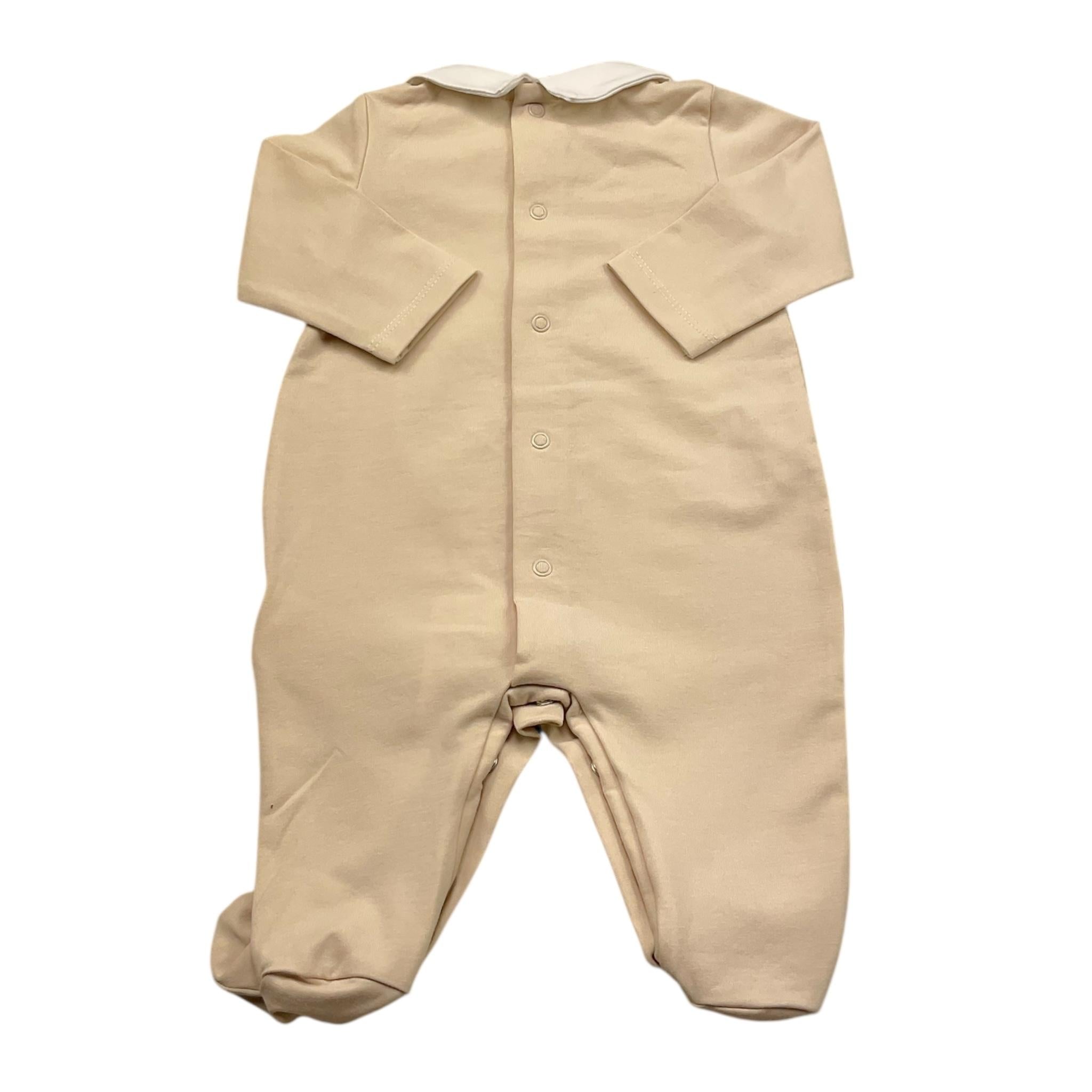 Le Bebe' Tutina Tinta Unita con Stampa per Neonato LBB4822 BEIGE LE BEBE' 