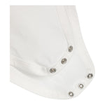 Monnalisa Body Tinta Unita con Colletto per Neonata 37D300 BIANCO MONNALISA 