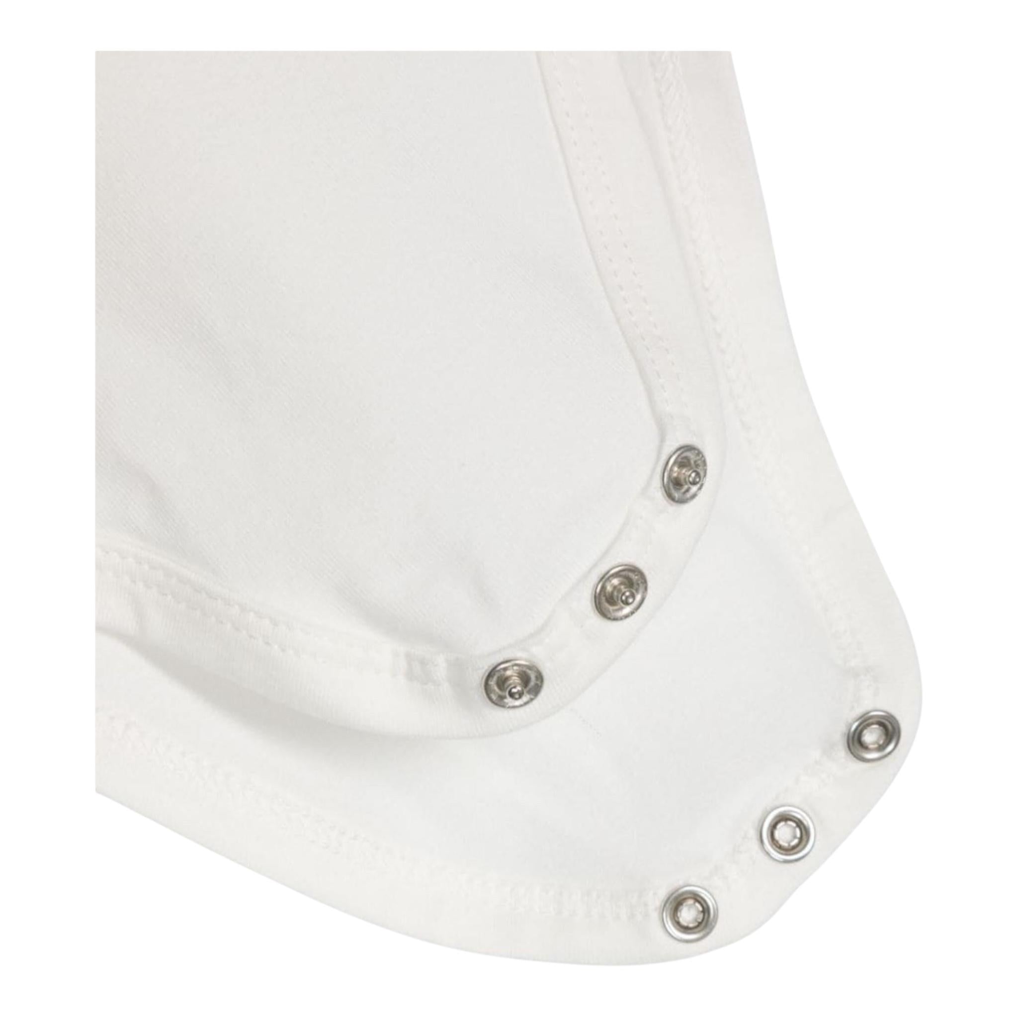 Monnalisa Body Tinta Unita con Colletto per Neonata 37D300 BIANCO MONNALISA 