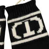 TWINSET guanti tinta unita con logo Nero per Bambina 242GJ501E NERO TWINSET 