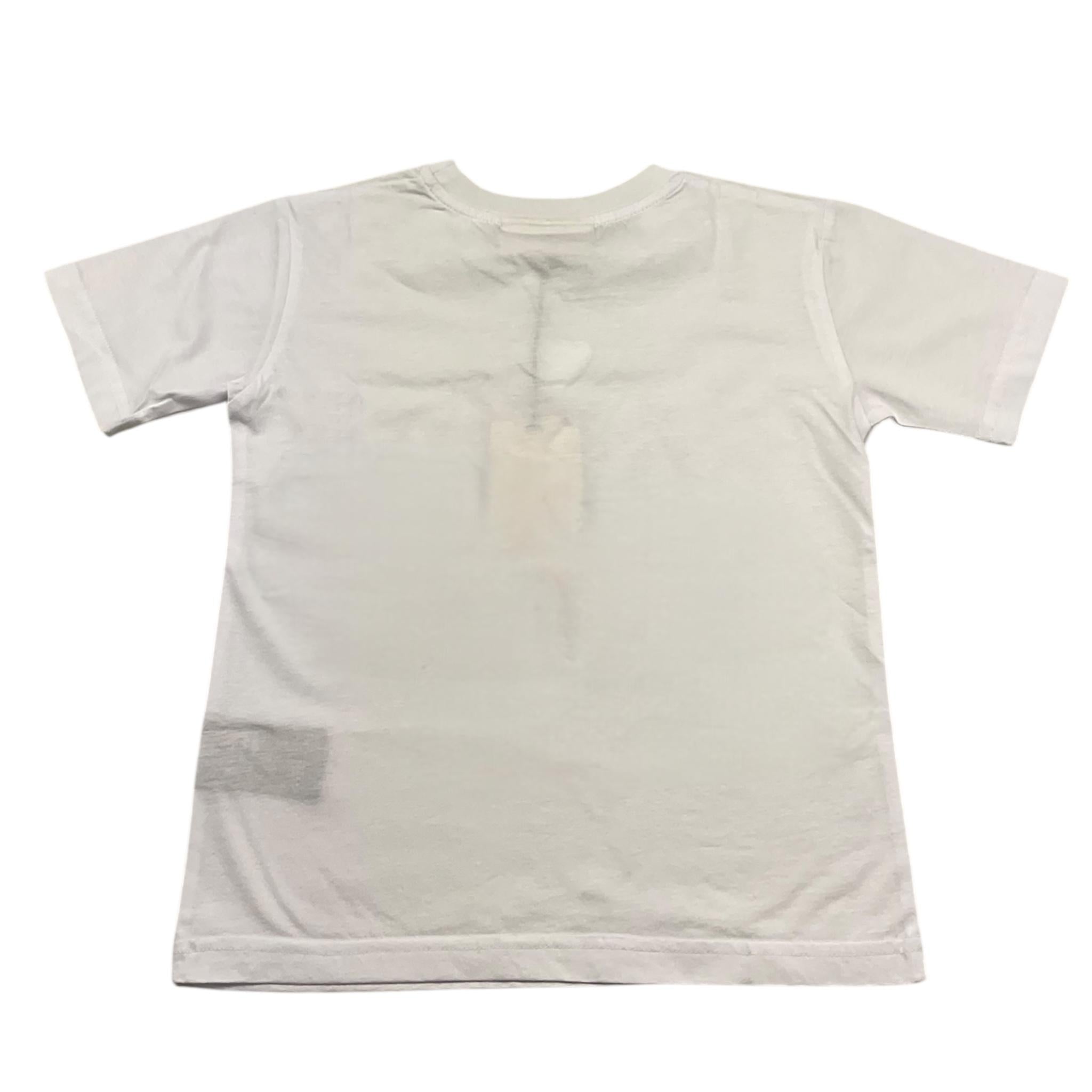 Yes London T-Shirt Girocollo Tinta Unita con Logo per Bambino JR2140 BIANCO YES LONDON 
