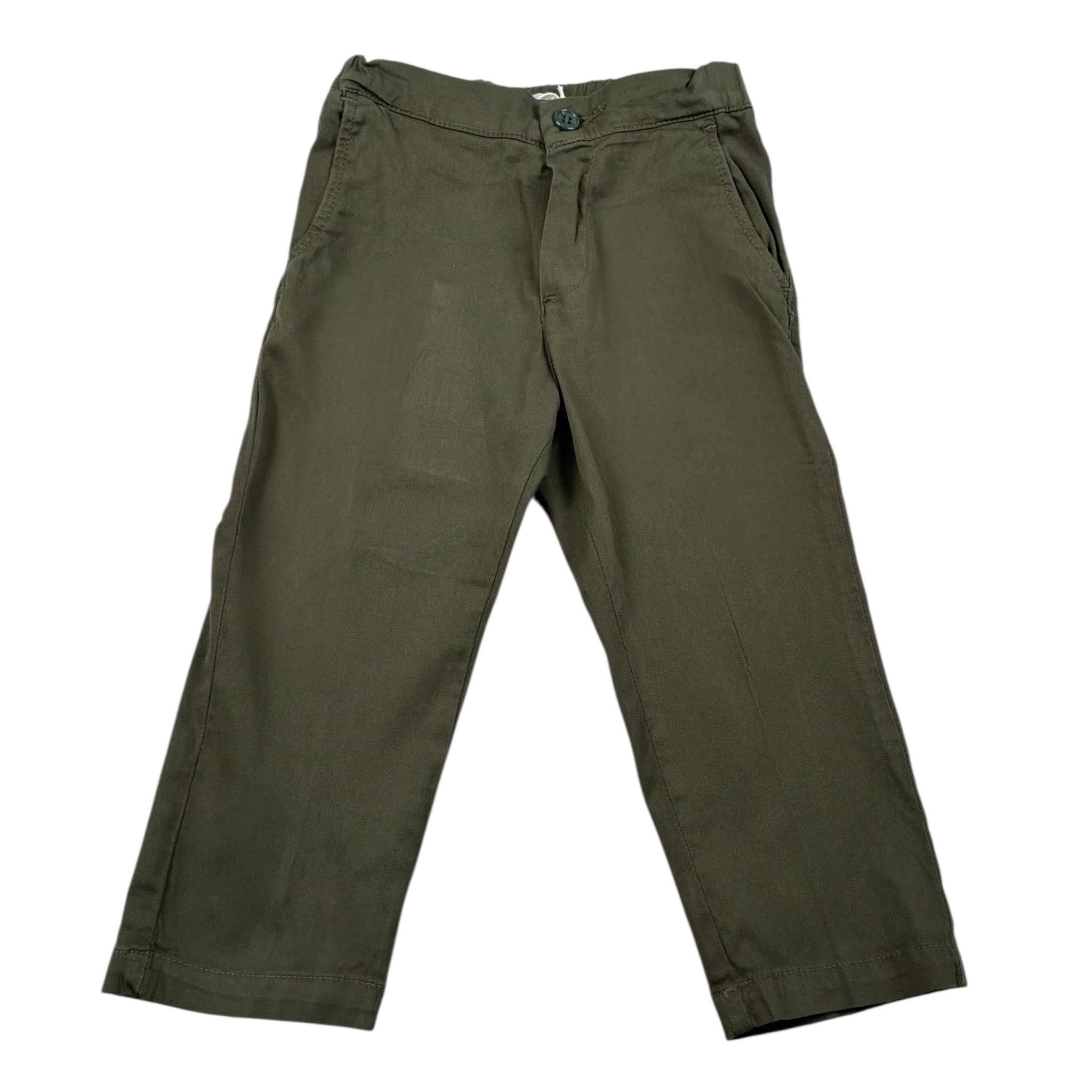 Manuel Ritz Pantalone Tinta Unita con Elastico In Vita per Bambino MR3013JX VERDE MANUEL RITZ 