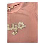 Liu Jo Shirt Tinta Unita Girocollo con Brillantini per Neonata KF4069X ROSA LIU JO 