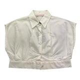 Nunzia Corinna Camicia Giromanica Tinta Unita per Bambina NJ4015695 BIANCO NUNZIA CORINNA 