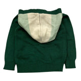 TRUSSARDI cardigan tinta unita con cappuccio Verde per Neonato TIA25134N VERDE TRUSSARDI 