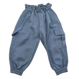 MAGIL pantalone tinta unita con elastico in vita Azzurro per Bambina GN25090 AZZURRO MAGIL 