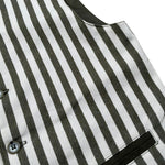 Over-D Gilet Bicolore con Fantasia A Righe per Bambino OK1564SGL BIANCO/VERDE OVER-D 