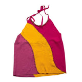 J'Aime' Top Tricolore In Maglia Multicolor Per Bambina