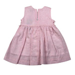 J.O. Milano Abito Giromanica Tinta Unita con Ricami per Neonata 572E2 ROSA J.O. MILANO 